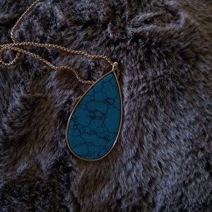 Banana Republic Turquoise Pendant Necklace NWT